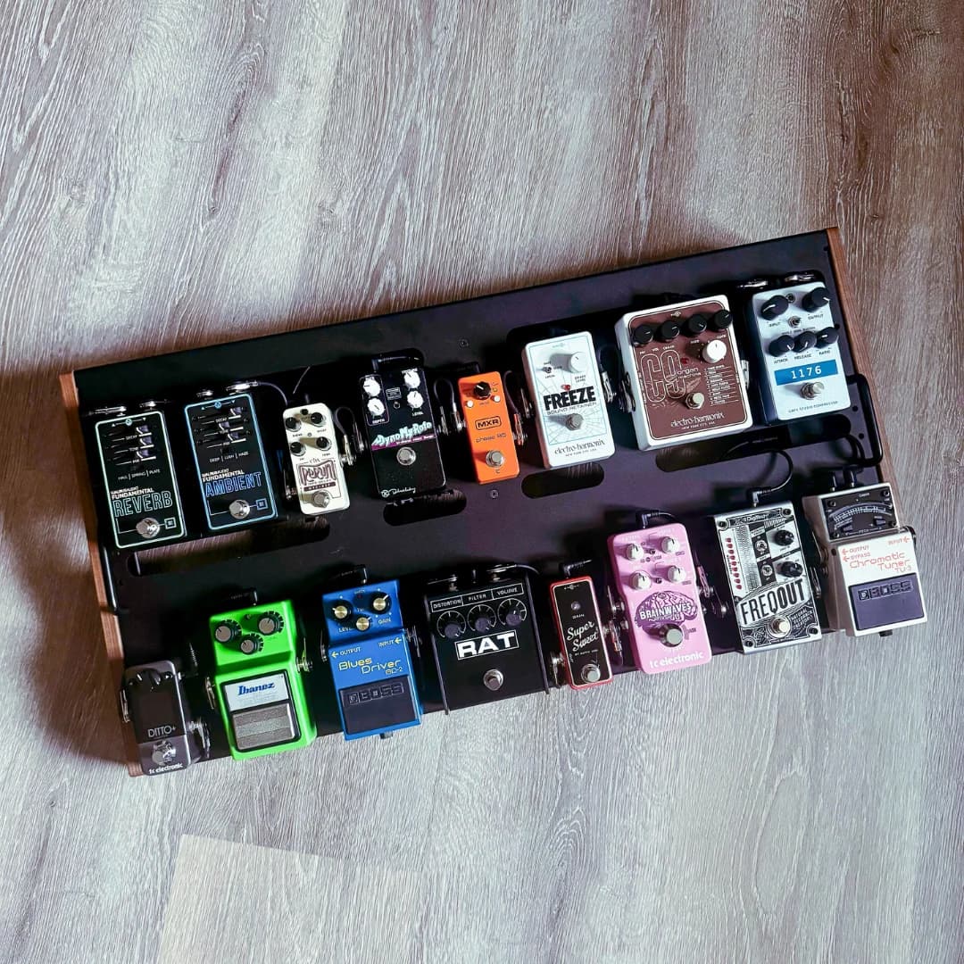 Custom pedalboard built by The Rig Doctor
